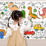 Childrens Graffiti Picture Scroll Coloring Picture Scroll Three Meter Long Pattern Not Repeated Not Dirty Wall Can Be Atta