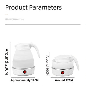 600ml portable electric kettle collapsible silicone body convenient storage for business travel mini kettle