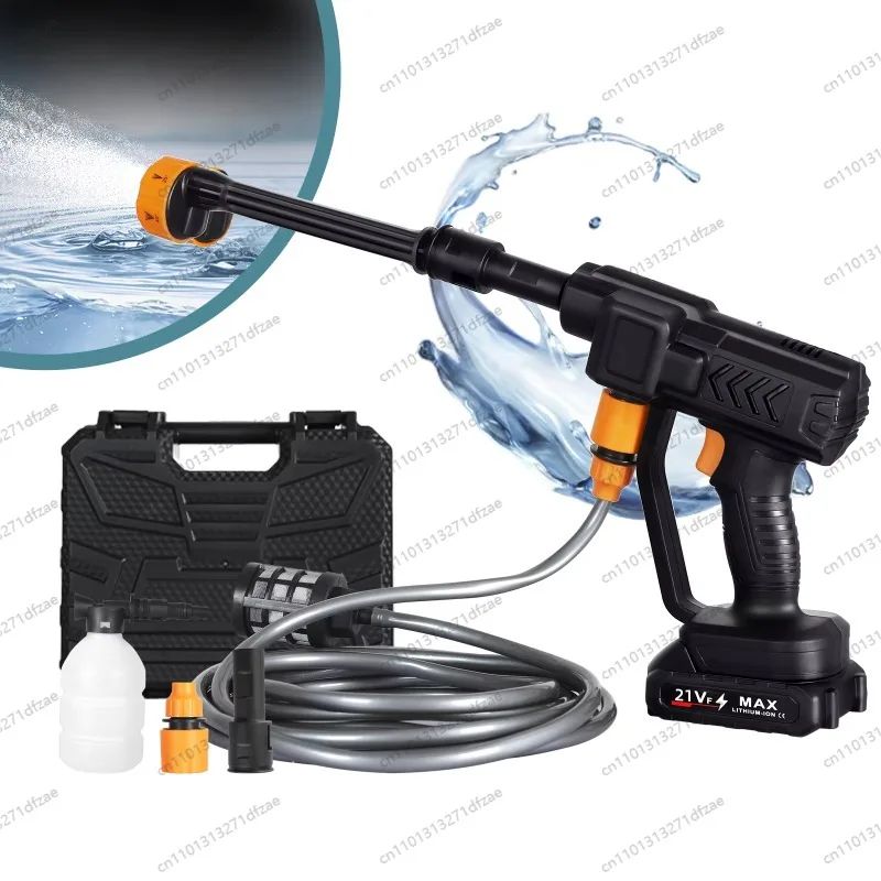 Cordless Electric Car Washer 24V 36V High Pressure Portable Lithium Battery Water Spray Gun for Wireless Cleaning
