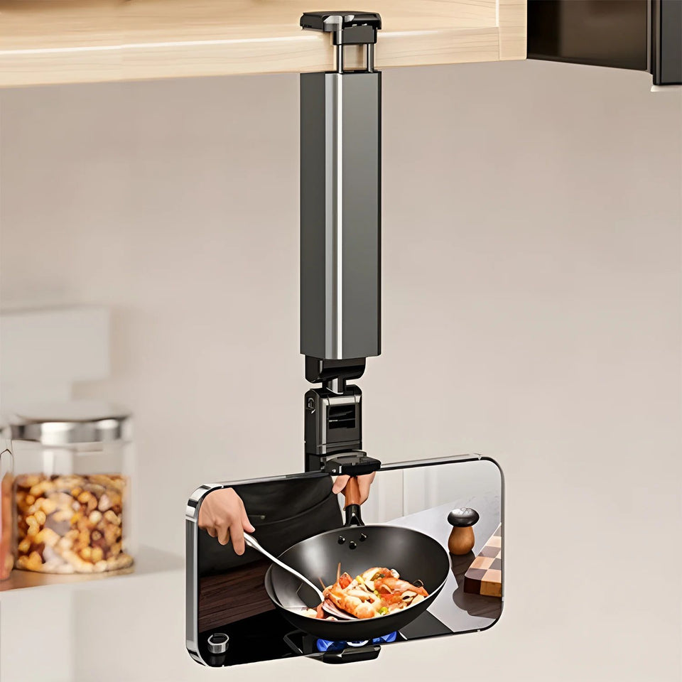 Portable Travel Phone Holder Desktop Adjustable Rotatable Cellphone Stands for Airplane Flight Train Foldable Seat Bracket