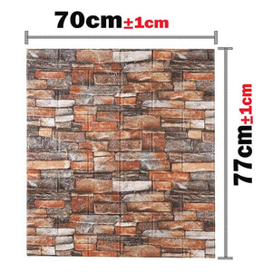Foam 3D Wall Stickers Self Adhesive Wallpaper Panels Home Decor Living Room Bedroom House Decoration Bathroom Brick Wall Sticker