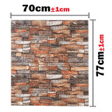 Foam 3D Wall Stickers Self Adhesive Wallpaper Panels Home Decor Living Room Bedroom House Decoration Bathroom Brick Wall Sticker