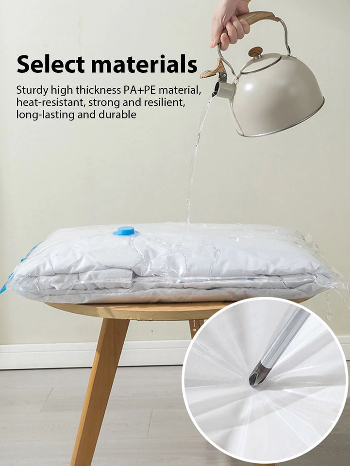 Vacuum Compression Bags Wardrobe Organizer Space Saving Vacuum Seal Bag for Clothes Quilts Bedding Blanket Home Storage Bag Pump