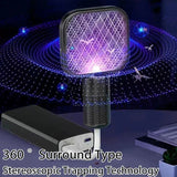 USB Purple Light Mosquito Swatter Electric Fly Killer Automatic Insect Trap for Home Travel Camping Pest Control Gadget