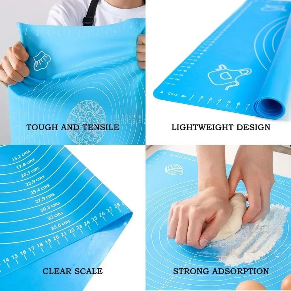 Silicone Baking Mat for Sheet Bread Pizza Dough Non-Stick Maker Holder Pastry Kitchen Accessories Cooking Tool Utensils Bakeware