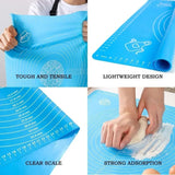 Silicone Baking Mat for Sheet Bread Pizza Dough Non-Stick Maker Holder Pastry Kitchen Accessories Cooking Tool Utensils Bakeware