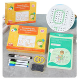 Pen Training Control Copybook Kindergarten Erasable Workbook Set Exercises Magical Tracing Puzzle Exercise Brain Tool for Kids