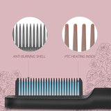 Hair Straightener Professional Ptc Quick Heated Electric Hot Comb Hair Comb Personal Care Multifunctional Hairstyle Brush