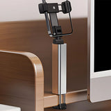 Portable Travel Phone Holder Desktop Adjustable Rotatable Cellphone Stands for Airplane Flight Train Foldable Seat Bracket