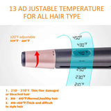2 in 1 Hair Straightener And Curler Tourmaline Ceramic Twisted Flat Iron Straightening And Curling With LCD For Hair Styling