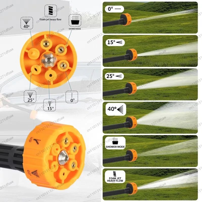 Cordless Electric Car Washer 24V 36V High Pressure Portable Lithium Battery Water Spray Gun for Wireless Cleaning