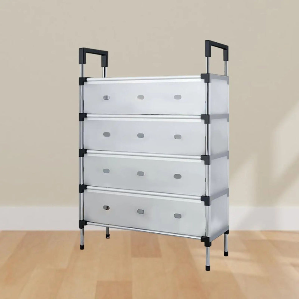 Shoe Rack Shoe Organizer Multifunction Sturdy Dustproof Storage Organizer Shelf for Entryway Apartment Hallway Books Sneakers