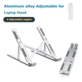 Aluminum Foldable Laptop Stand Adjustable Portable Notebook Holder Support Base For Macbook Air Pro Cooling Bracket Accessories