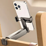 Portable Travel Phone Holder Desktop Adjustable Rotatable Cellphone Stands for Airplane Flight Train Foldable Seat Bracket