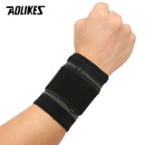 AOLIKES 1PCS 3D Weaving Pressurized Straps Fitness Wristband Crossfit Gym Powerlifting Wrist Support Brace Bandage Hand Wraps