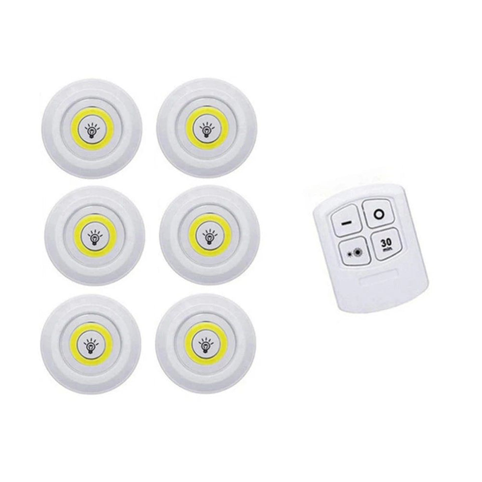 Dimmable LED Under Cabinet Light with Remote Control Battery Operated LED Closets Lights Wardrobe Bathroom lighting White/Warm