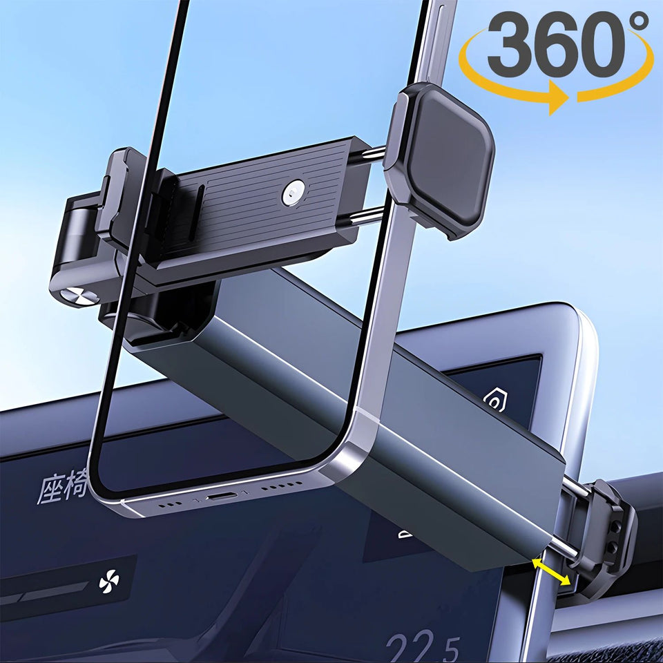 Portable Travel Phone Holder Desktop Adjustable Rotatable Cellphone Stands for Airplane Flight Train Foldable Seat Bracket