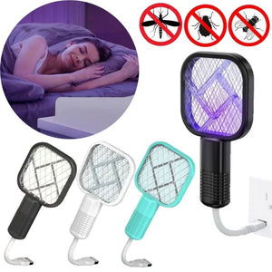 USB Purple Light Mosquito Swatter Electric Fly Killer Automatic Insect Trap for Home Travel Camping Pest Control Gadget