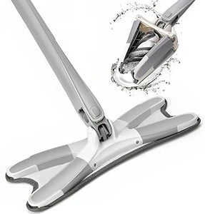 X-type Flat Floor Mop 360 Degree Squeeze Mop Hand-free Wash for Hardwood Wood Ceramic Tiles Home Lazy Mop Home Cleaning Tools