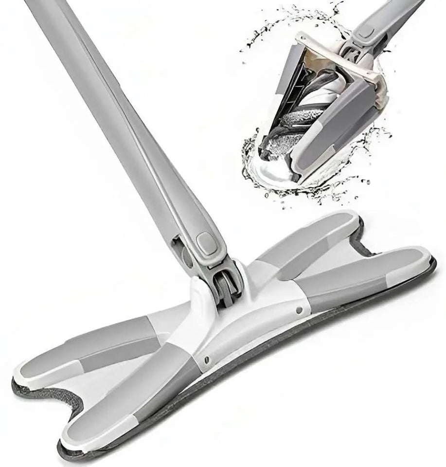 X-type Flat Floor Mop 360 Degree Squeeze Mop Hand-free Wash for Hardwood Wood Ceramic Tiles Home Lazy Mop Home Cleaning Tools