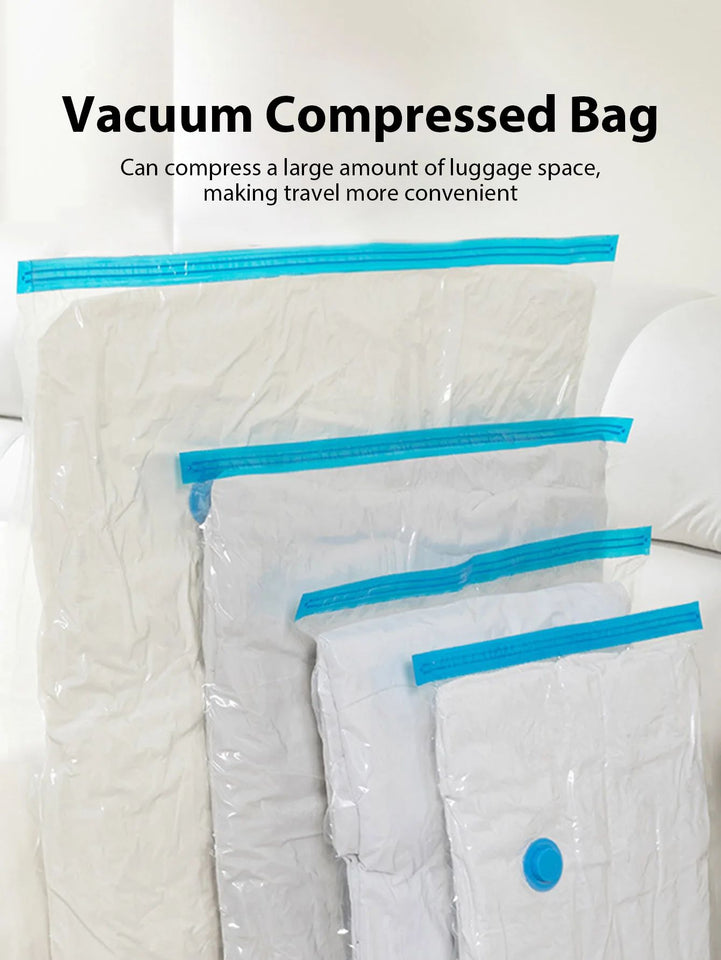 Vacuum Compression Bags Wardrobe Organizer Space Saving Vacuum Seal Bag for Clothes Quilts Bedding Blanket Home Storage Bag Pump