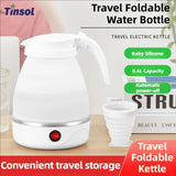 600ml portable electric kettle collapsible silicone body convenient storage for business travel mini kettle