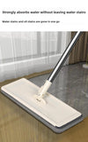 Instant-Clean Flat Mop with Dust-Pushing Base, Manual-Free Mop Head for Tile & Wood Floors, Dry-Wet Dual Purpose Household Tool